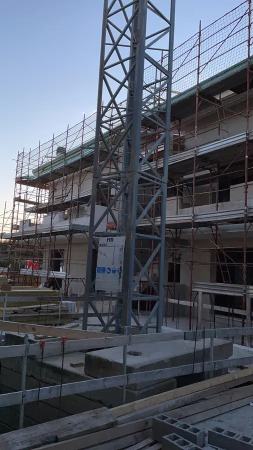 Dettaglio di cantiere per isolamento termico